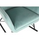 Люлеещ се стол Home ESPRIT Черен Небесно синьо полиестер Метал 68 x 90 x 92 cm