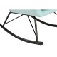 Люлеещ се стол Home ESPRIT Черен Небесно синьо полиестер Метал 68 x 90 x 92 cm
