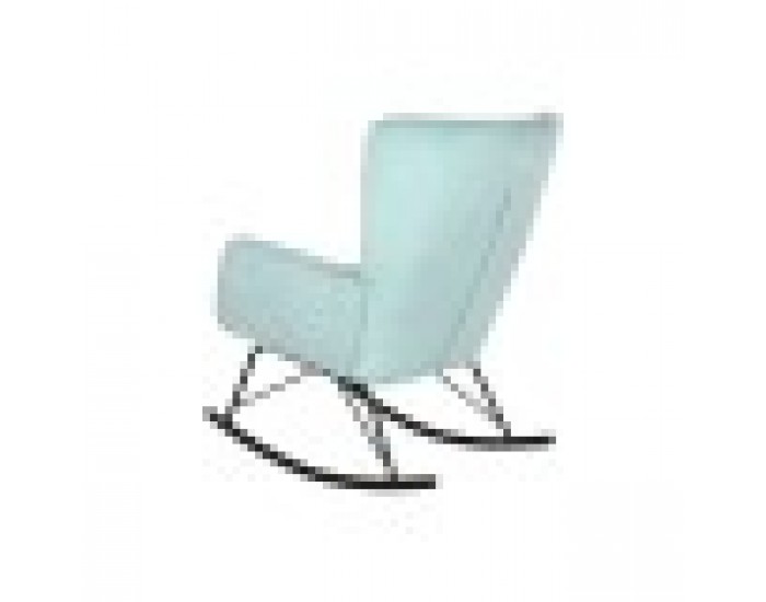 Люлеещ се стол Home ESPRIT Черен Небесно синьо полиестер Метал 68 x 90 x 92 cm