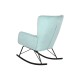 Люлеещ се стол Home ESPRIT Черен Небесно синьо полиестер Метал 68 x 90 x 92 cm