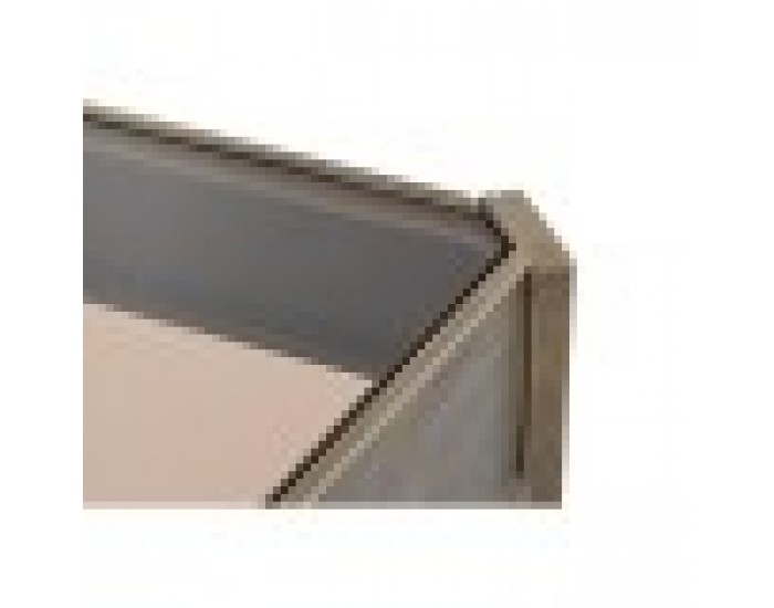 Маса за кафе DKD Home Decor 102 x 62 x 53 cm Кристал Метал Алуминий
