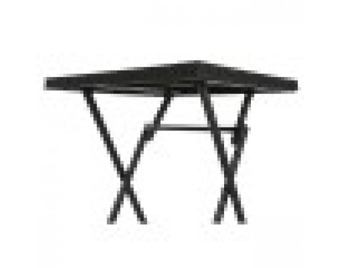 Комплект от маса с 2 стола Home ESPRIT Черен Стомана синтетичен ратан 58 x 58 x 71,5 cm