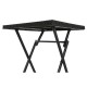 Комплект от маса с 2 стола Home ESPRIT Черен Стомана синтетичен ратан 58 x 58 x 71,5 cm
