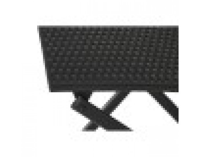 Комплект от маса с 2 стола Home ESPRIT Черен Стомана синтетичен ратан 58 x 58 x 71,5 cm