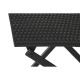 Комплект от маса с 2 стола Home ESPRIT Черен Стомана синтетичен ратан 58 x 58 x 71,5 cm