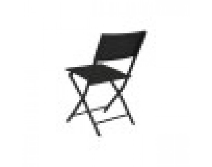 Комплект от маса с 2 стола Home ESPRIT Черен Стомана синтетичен ратан 58 x 58 x 71,5 cm