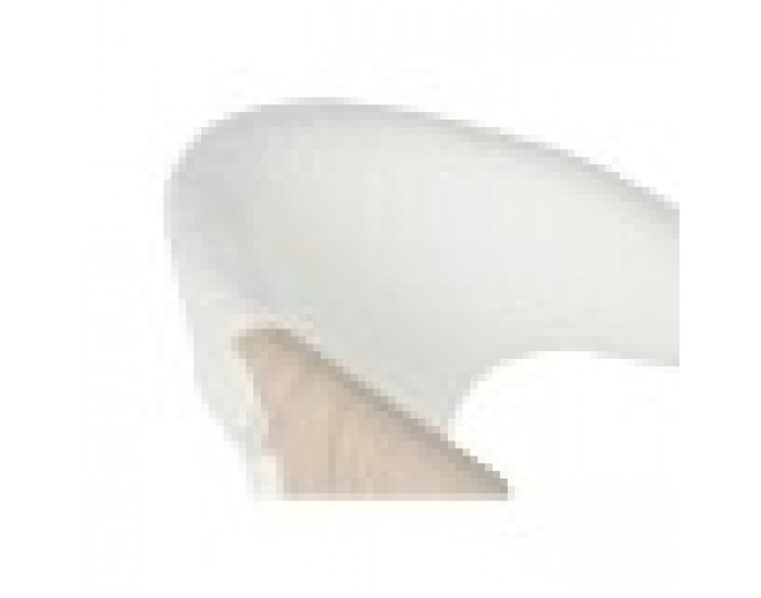 Трапезен стол Home ESPRIT Бял полиестер Дървен 55,5 x 67,5 x 80,5 cm