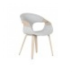 Трапезен стол Home ESPRIT Сив полиестер Дървен 55,5 x 67,5 x 80,5 cm - Home esprit