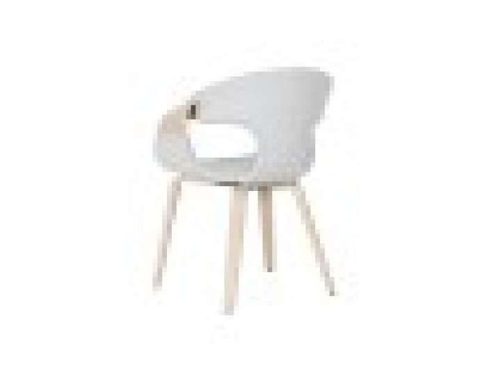 Трапезен стол Home ESPRIT Сив полиестер Дървен 55,5 x 67,5 x 80,5 cm