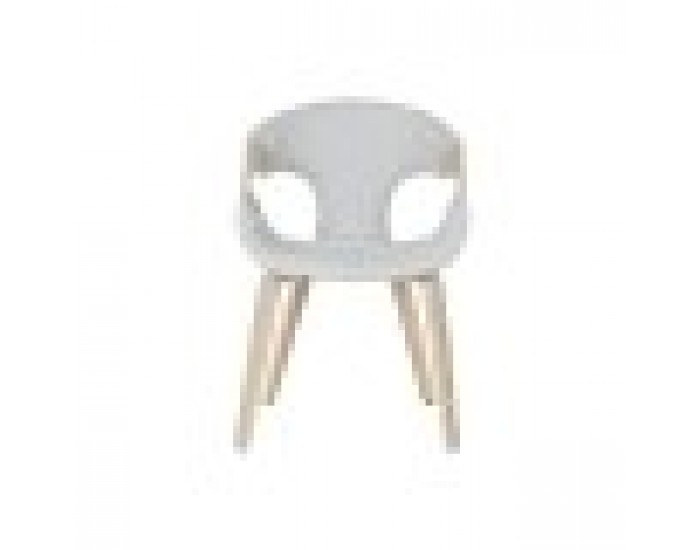 Трапезен стол Home ESPRIT Сив полиестер Дървен 55,5 x 67,5 x 80,5 cm