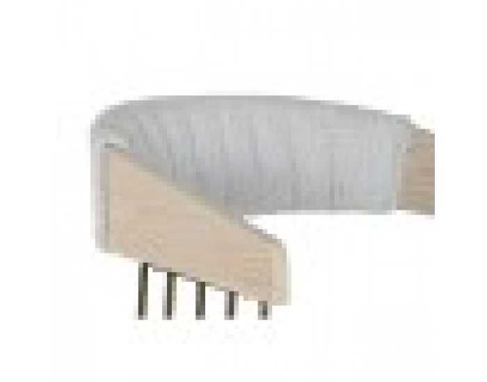 Трапезен стол Home ESPRIT Сив полиестер Дървен 51 x 55 x 91 cm
