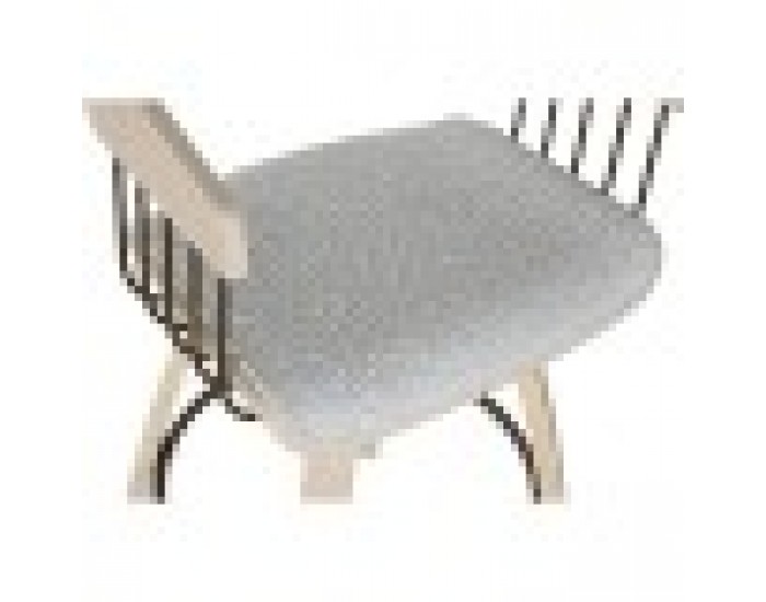 Трапезен стол Home ESPRIT Сив полиестер Дървен 51 x 55 x 91 cm