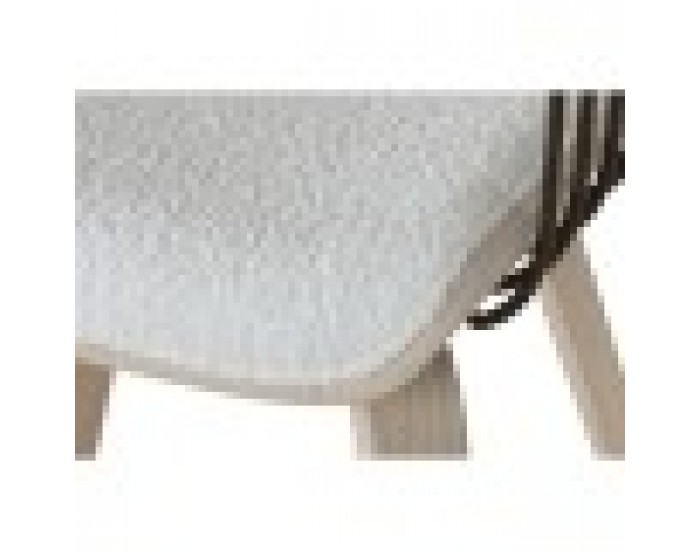 Трапезен стол Home ESPRIT Бял полиестер Дървен 51 x 55 x 76,5 cm
