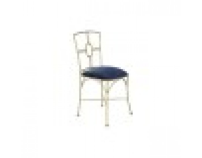 Трапезен стол DKD Home Decor Син Златен полиестер Месинг (45 x 42 x 88,5 cm)