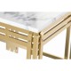 Маса за кафе DKD Home Decor Метал Алуминий Мрамор 80 x 40 x 40 cm