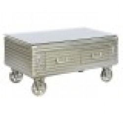 Маса за кафе Home ESPRIT Метал Кристал 100 x 52 x 46 cm - Seturi mese și scaune