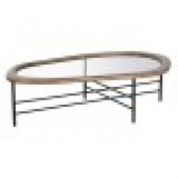 Маса за кафе Home ESPRIT Кафяв Черен Кристал Cмърч 120 x 69 x 33 cm - Seturi mese și scaune