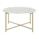 Маса за кафе DKD Home Decor 81 x 81 x 44 cm Мрамор Желязо