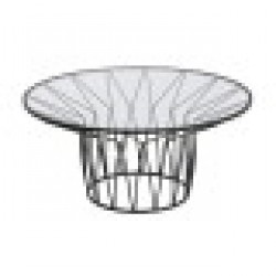 Маса за кафе Home ESPRIT Метал Кристал 85 x 85 x 39 cm - Seturi mese și scaune