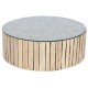 Маса за кафе Home ESPRIT Естествен Кристал Евкалиптово дърво 90 x 90 x 30 cm