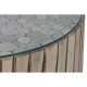 Маса за кафе Home ESPRIT Естествен Кристал Евкалиптово дърво 90 x 90 x 30 cm