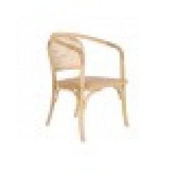 Трапезен стол DKD Home Decor Естествен Pатан (53 x 54 x 80 cm) - Seturi mese și scaune