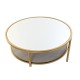 Помощна маса DKD Home Decor Огледало Метал Алуминий Glamour (87 x 87 x 48 cm)