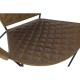 Трапезен стол DKD Home Decor Черен Метал Кожа Светло кафяв Vintage (81 x 67 x 71 cm)