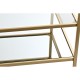 Маса за кафе DKD Home Decor Златен 120 x 50 x 45 cm Огледало Метал