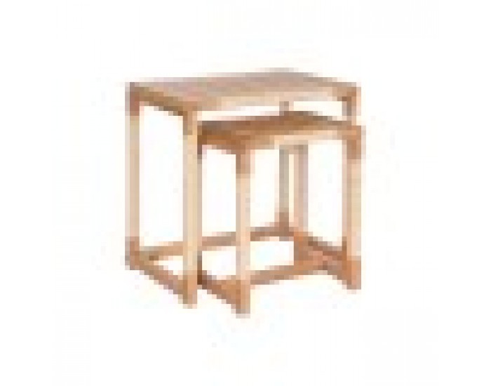 Комплект от 2 маси Home ESPRIT Естествен Въже Ела 58 x 38 x 60 cm