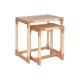 Комплект от 2 маси Home ESPRIT Естествен Въже Ела 58 x 38 x 60 cm