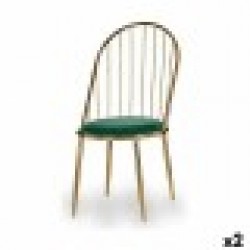 Стол Линии Зелен Златен Желязо 48 x 95,5 x 48 cm (2 броя) - Gift decor