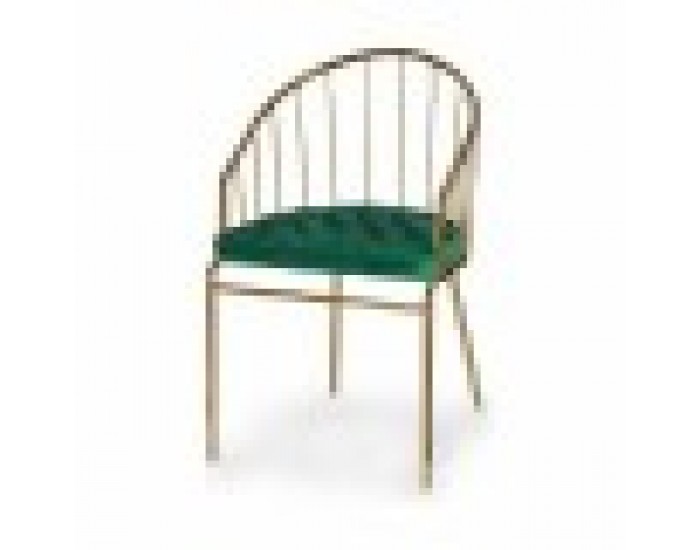 Стол Линии Зелен Златен Желязо 51 x 81 x 52 cm (2 броя)