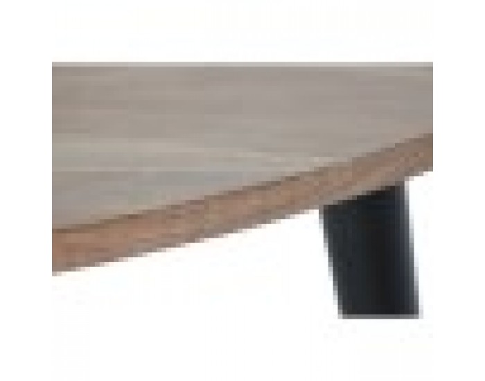Маса за кафе DKD Home Decor Метал Aкациево дърво 90 x 90 x 76 cm