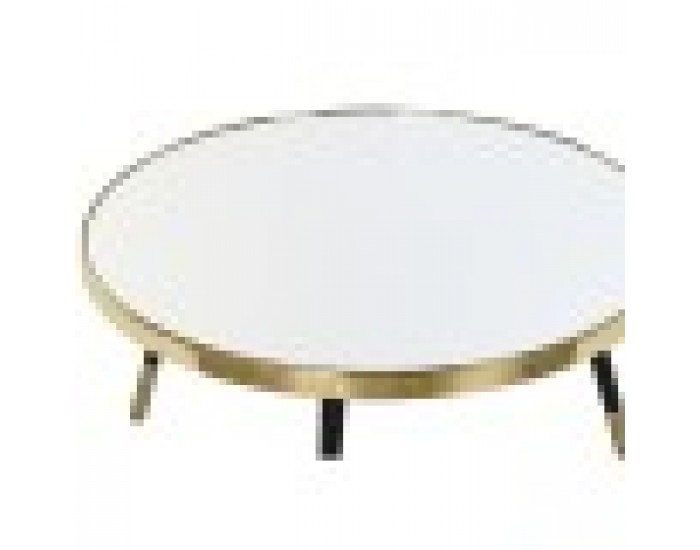 Маса за кафе DKD Home Decor Огледало Стомана Glamour (82,5 x 82,5 x 40 cm)
