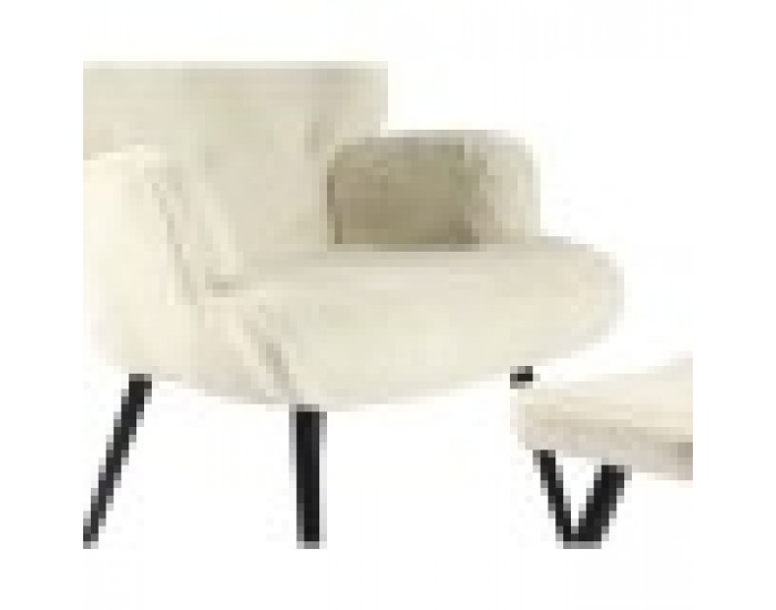 Фотьойл Home ESPRIT Бял полиестер Метал 72 X 74 X 97 cm