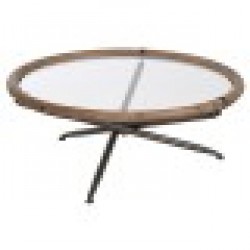 Маса за кафе Home ESPRIT Кристал Cмърч 100 x 100 x 40 cm - Seturi mese și scaune