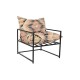 Фотьойл DKD Home Decor 70 x 75 x 85 cm Черен Метал Многоцветен