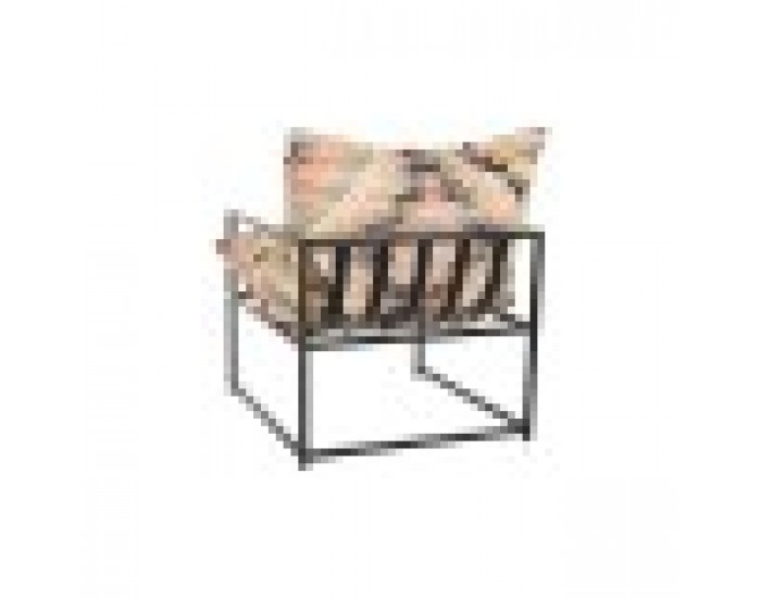 Фотьойл DKD Home Decor 70 x 75 x 85 cm Черен Метал Многоцветен
