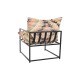 Фотьойл DKD Home Decor 70 x 75 x 85 cm Черен Метал Многоцветен