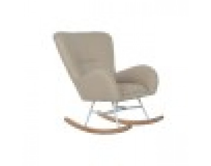 Люлеещ се стол Home ESPRIT Бял полиестер Метал 74 X 90 X 95 cm