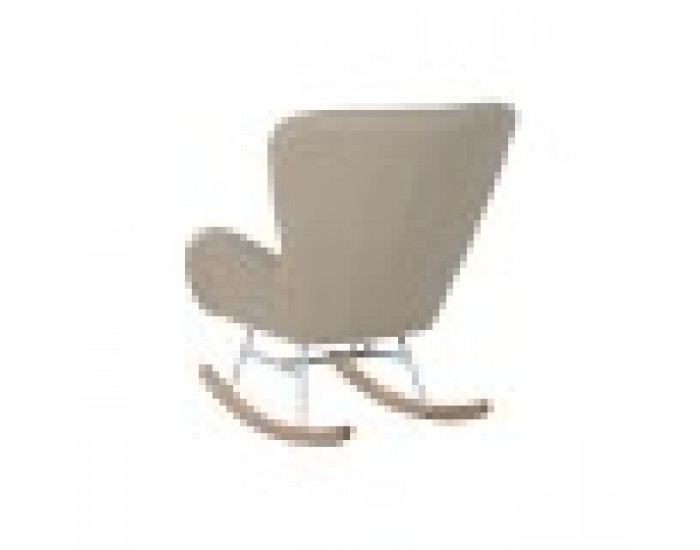 Люлеещ се стол Home ESPRIT Бял полиестер Метал 74 X 90 X 95 cm