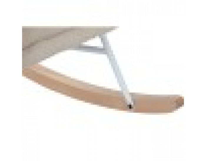 Люлеещ се стол Home ESPRIT Бял полиестер Метал 74 X 90 X 95 cm