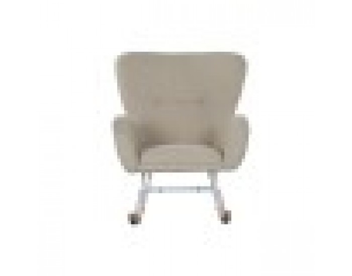 Люлеещ се стол Home ESPRIT Бял полиестер Метал 74 X 90 X 95 cm
