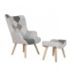 Фотьойл Home ESPRIT полиестер Метал Дървен MDF 68 X 78 X 95 cm - Seturi mese și scaune