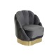 Фотьойл DKD Home Decor 86 x 80 x 85 cm Сив Метал Бял Тъмно сив