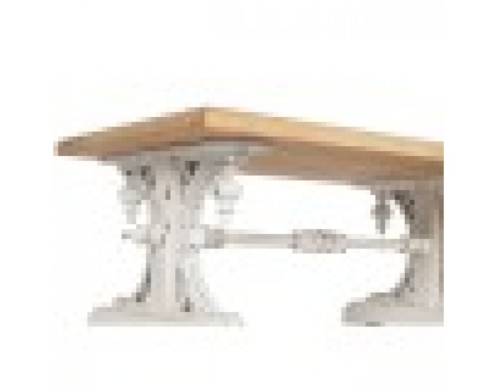 Маса за кафе Home ESPRIT Бял Естествен Cмърч Дървен MDF 110 x 65 x 46 cm