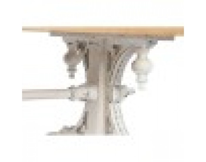 Маса за кафе Home ESPRIT Бял Естествен Cмърч Дървен MDF 110 x 65 x 46 cm