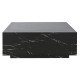 Маса за кафе Home ESPRIT Черен Дървен MDF 90 x 90 x 35 cm