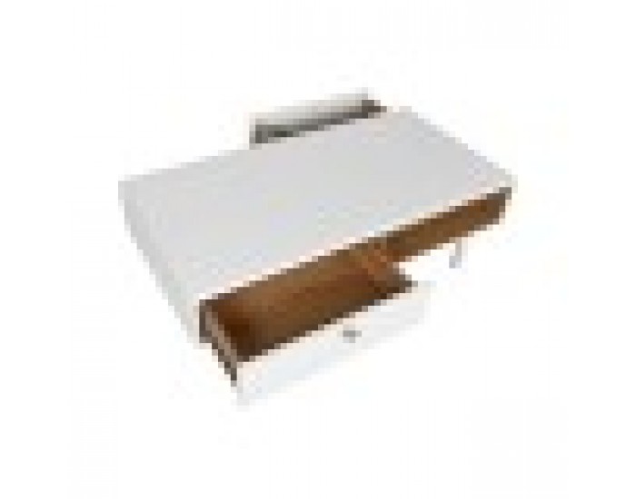 Маса за кафе Home ESPRIT Бял Естествен Полиуретан Дървен MDF 120 x 60 x 40 cm